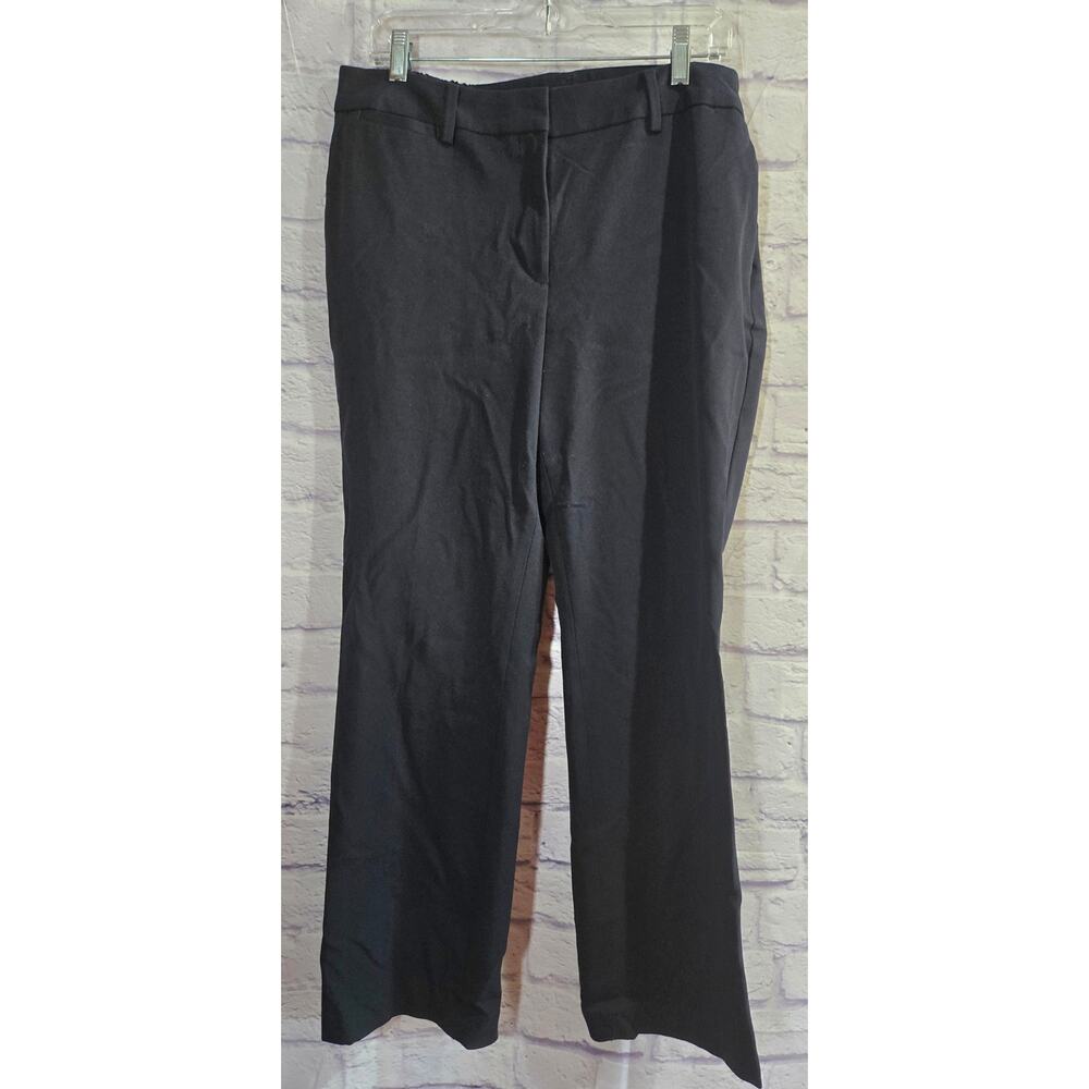 Talbots Black Barely Boot Dress Pants 14W Plus Pockets Stretch